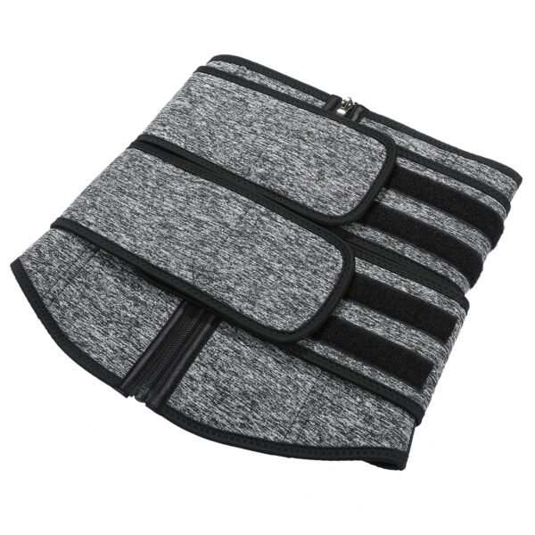 7 Steal Bones Neoprene Waist Trainer Double Belt with YKK zipper - Afbeelding 2