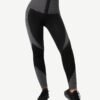 Seamless High-waisted Tummy Yoga Pants With Three-row Eye And Hook Closure - Afbeelding 2