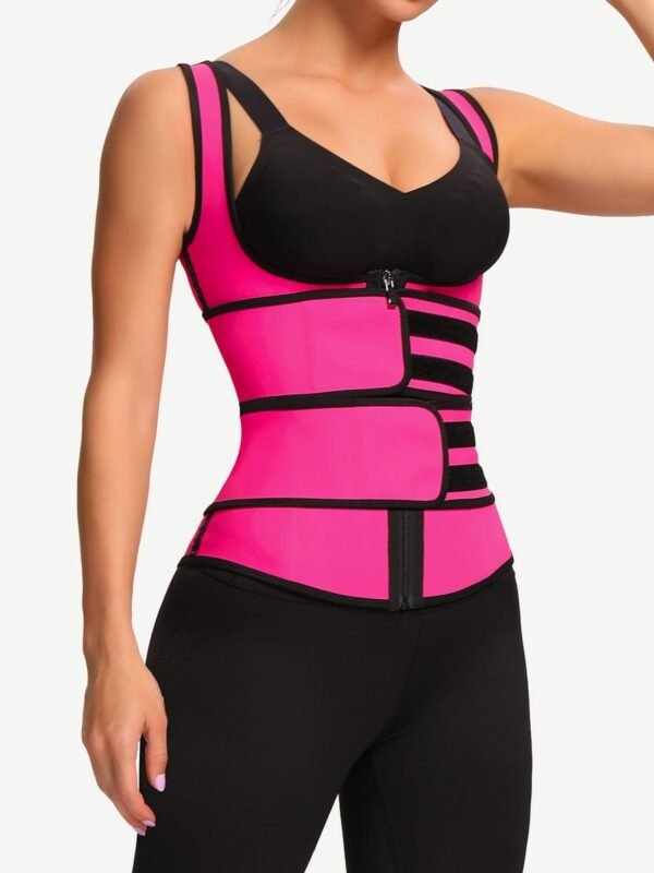 Latex Vest Shaper Double Belts With Zipper High-Compression - Afbeelding 5