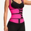 Latex Vest Shaper Double Belts With Zipper High-Compression