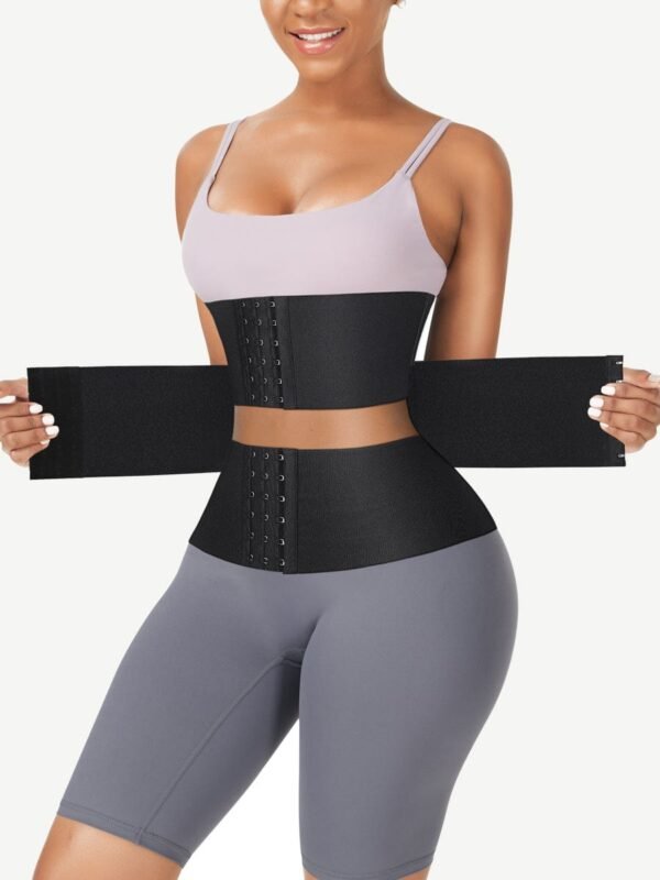 Three Pieces of Segmented Abdominal Binder Latex Tummy - Afbeelding 3