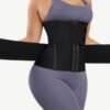 Steel Boned Tummy Control Waist Trainer with Double Belts