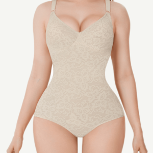 One-piece V-neck Lace Bodysuit Abdominal Shaping