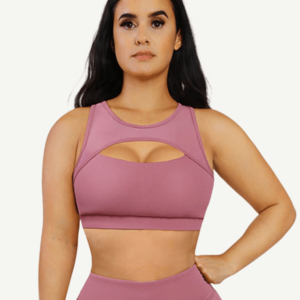 ports Bra With Front and Back Hollow Cutting Design