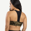 Sports Bra With Leopard-print And Black Splice - Afbeelding 2
