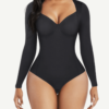 Retro Collar t-shirt Thong Bodysuit