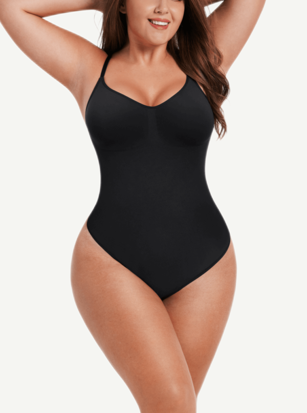 Seamless Scultp Covered Bust Jumpsuit Thong Bodysuit - Afbeelding 5
