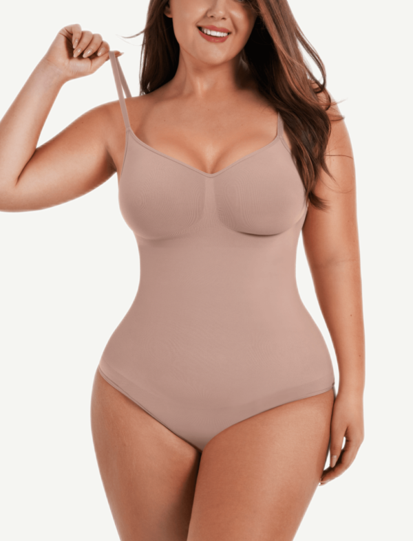 Seamless Scultp Covered Bust Jumpsuit Thong Bodysuit - Afbeelding 6