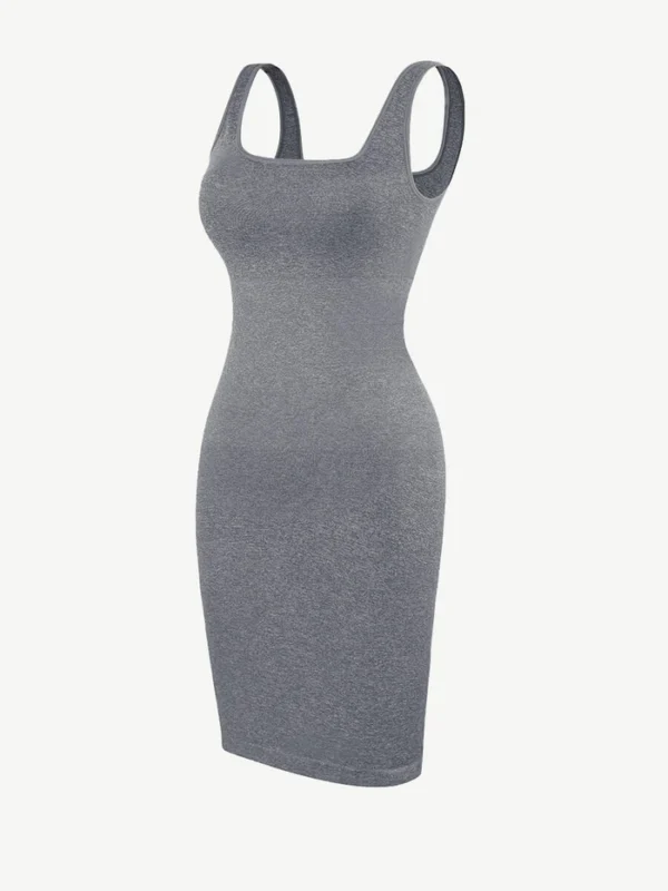 Eco-friendly Square-neck Shaper Snatched Seamless Dress - Afbeelding 18