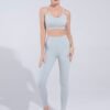 Wholesale Moisture Wicking Beauty Back Yoga Set - Afbeelding 3