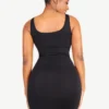Eco-friendly Square-neck Shaper Snatched Seamless Dress - Afbeelding 6