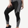 Seamless High-waisted Tummy Yoga Pants With Three-row Eye And Hook Closure - Afbeelding 4