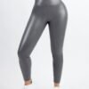 Mid-Waist Silver Film Sauna Yoga Sports Pants - Afbeelding 5