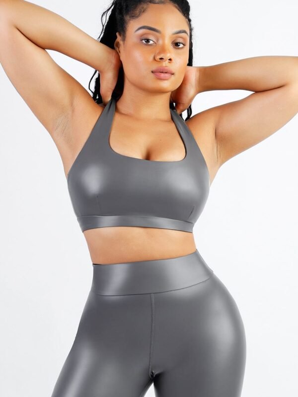 Ultra Elasticity Silver Film Sauna Sport Bra with Removable - Afbeelding 4