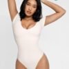 Eco-friendly Seamless Super Strong Chest Support Shapewear Bodysuit - Afbeelding 4