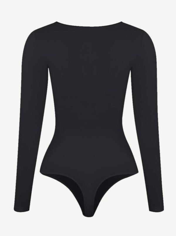 Seamless Bodysuit Long Sleeve Slim Corset Shapewear Bodysuit - Afbeelding 6