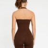 Seamless Eco-friendly Halter Neck Waist Shaping Jumpsuit - Afbeelding 4