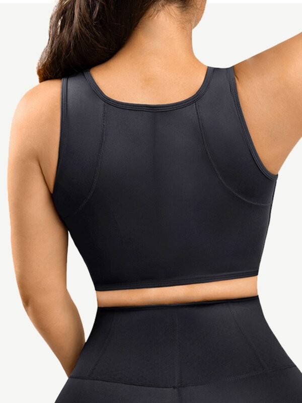 Zipper Sports Shockproof Bra Crop With Four steel Boning - Afbeelding 3