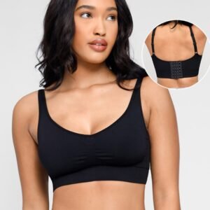 Seamless Breast Support Back Fat Reduction Inner Bra With Removable cups