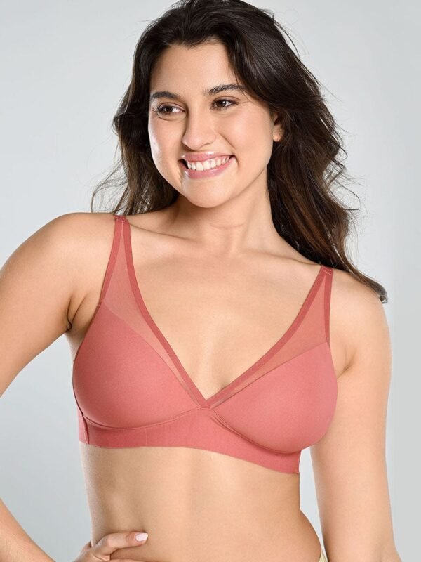 Seamless Comfort Support Shockproof Gather Bra - Afbeelding 7