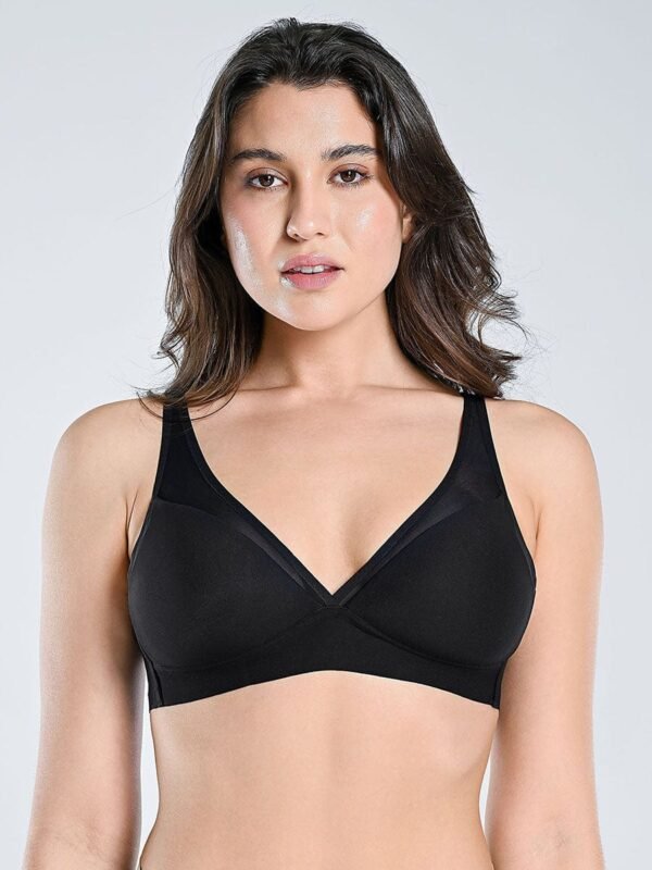 Seamless Comfort Support Shockproof Gather Bra - Afbeelding 5