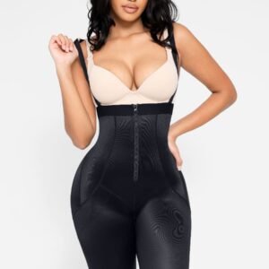 Body Shaper clips inside for post-operative wear and removable shoulder straps