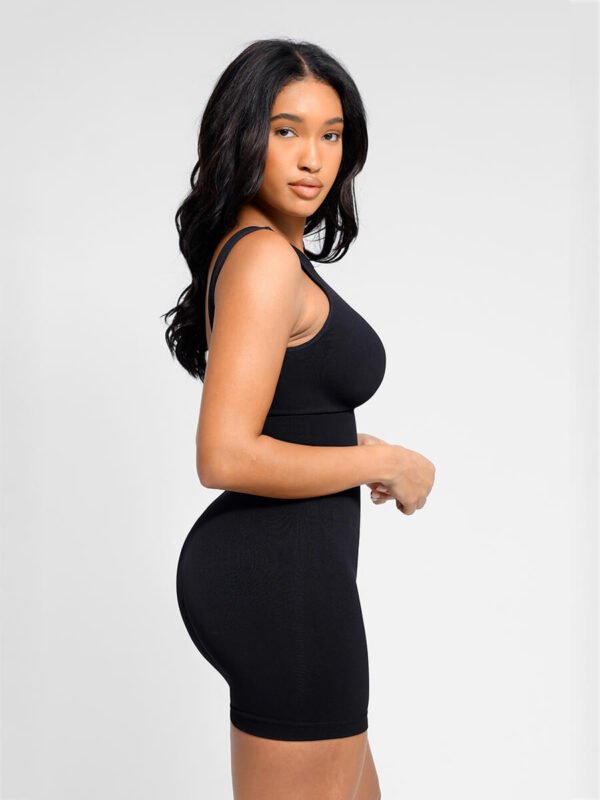 Round Neck Seamless Sexy U Back Shape Shapewear with Removable Cups - Afbeelding 2