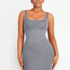 Eco-friendly Square-neck Shaper Snatched Seamless Dress - Afbeelding 2