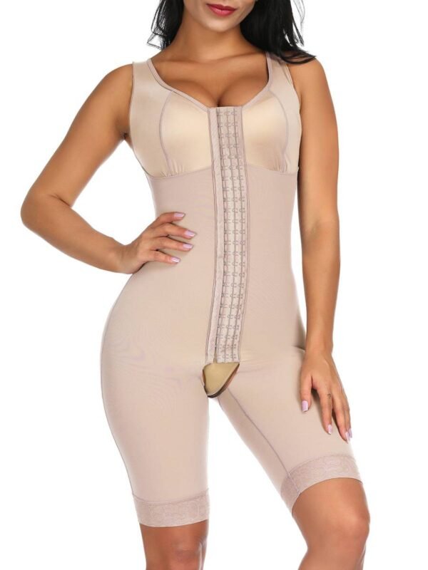Ultimate Stretch Nude Hooks Crotchless Unpadded Big Size Fajas Bodysuit - Afbeelding 6