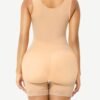 Full Body Shaper Glue Zipper Open Crotch Lace Firm Foundations - Afbeelding 3