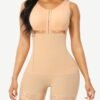 Full Body Shaper Glue Zipper Open Crotch Lace Firm Foundations - Afbeelding 4