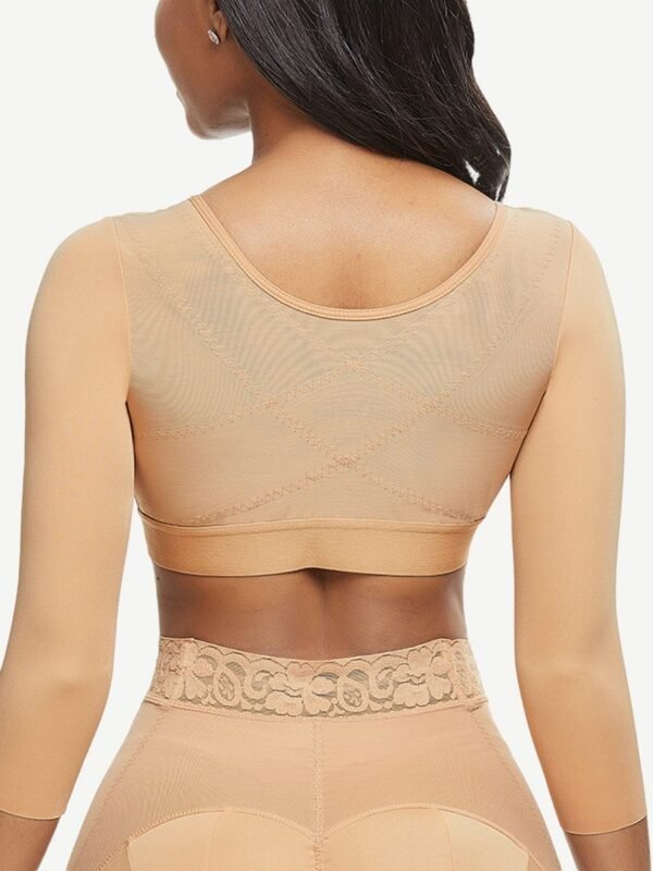 Post-surgical Crop Shapewear 3-Row Hooks Plus Size Instantly Slims - Afbeelding 4