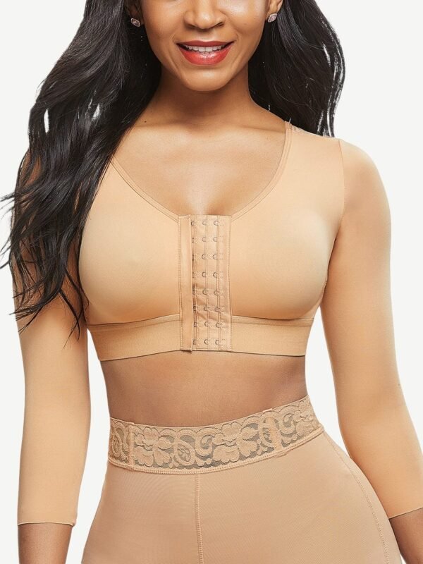 Post-surgical Crop Shapewear 3-Row Hooks Plus Size Instantly Slims - Afbeelding 5