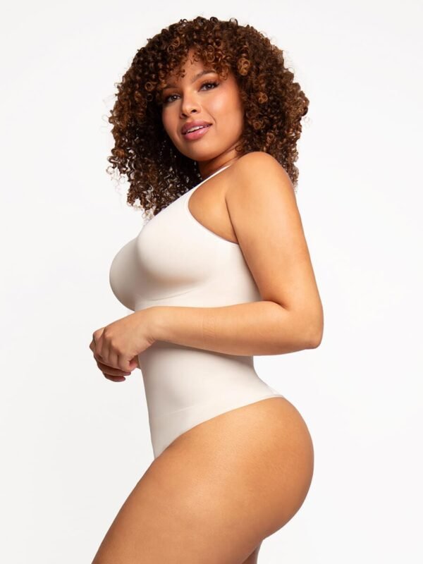Eco-friendly Seamless Outer Crew Thong Bodysuit - Afbeelding 3