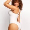 Square Collar Elastic Sexy Outerwear Shape Bodysuit - Afbeelding 4