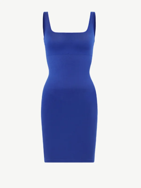 Eco-friendly Square-neck Shaper Snatched Seamless Dress - Afbeelding 13