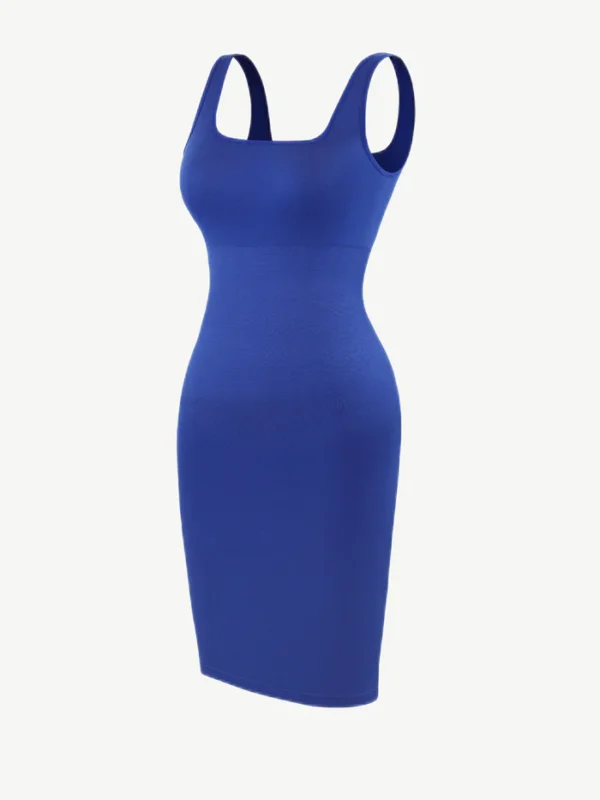 Eco-friendly Square-neck Shaper Snatched Seamless Dress - Afbeelding 12