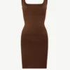 Eco-friendly Square-neck Shaper Snatched Seamless Dress - Afbeelding 24