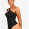 One-shoulder Cut Out Shapewear Bodysuit - Afbeelding 4