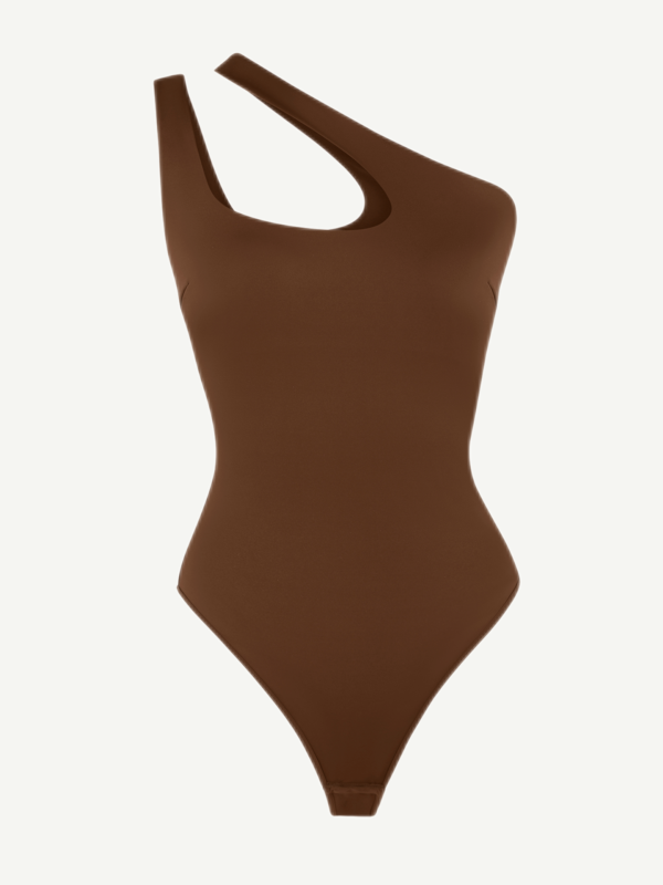 One-shoulder Cut Out Shapewear Bodysuit - Afbeelding 6