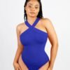 Seamless Crossover Halter Thong Bodysuit - Afbeelding 5