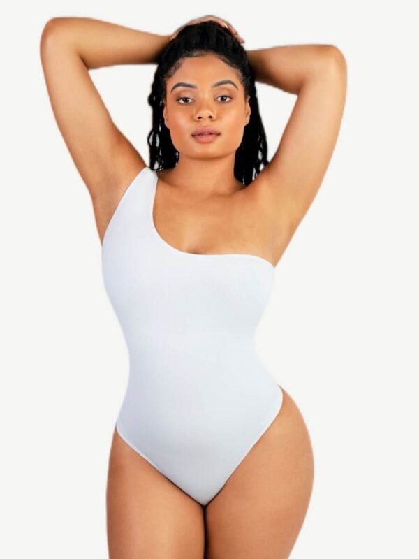 One-Shoulder Waist Sculpting Tummy Control Seamless Body Bodysuit - Afbeelding 5