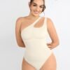 One-shoulder Cut Out Waist and Abdomen Compression Shapewear Bodysuit - Afbeelding 7