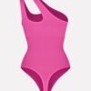 One-shoulder Cut Out Waist and Abdomen Compression Shapewear Bodysuit - Afbeelding 11