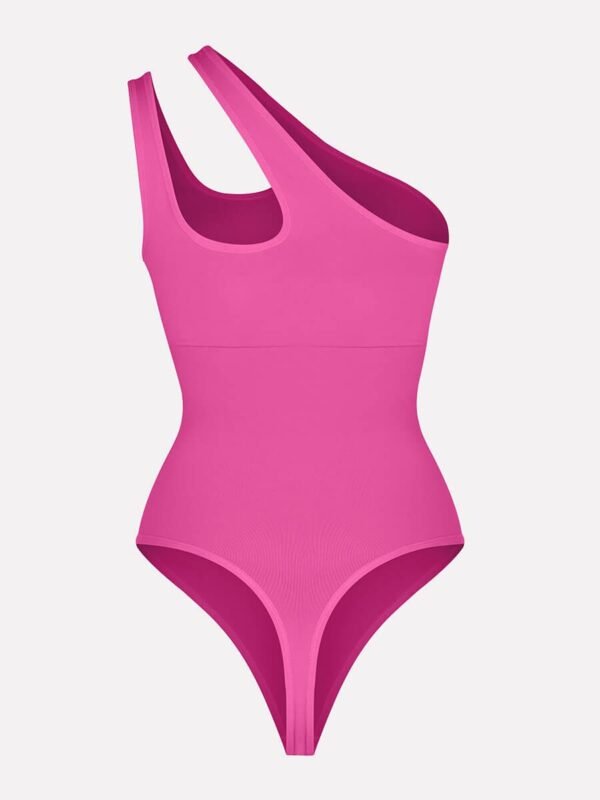 One-shoulder Cut Out Waist and Abdomen Compression Shapewear Bodysuit - Afbeelding 11