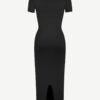 Seamless Eco-Friendly Back Slit Outer Shaping Dress With Removable Cups - Afbeelding 6
