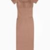 Seamless Eco-Friendly Back Slit Outer Shaping Dress With Removable Cups - Afbeelding 11