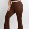 High-waisted Abdominal Control Front Slit Flare Legging - Afbeelding 5