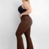 High-waisted Abdominal Control Front Slit Flare Legging - Afbeelding 3