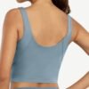 U-Back Solid Color Athletic Top Sleeveless Workout Apparel - Afbeelding 7
